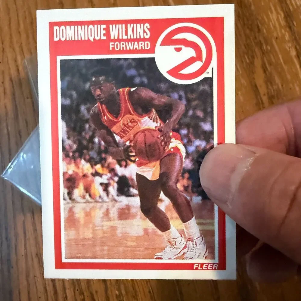 1989-90 Fleer NBA Basketball Card Lot Karl Malone Wilkins Kevin Johnson HOF